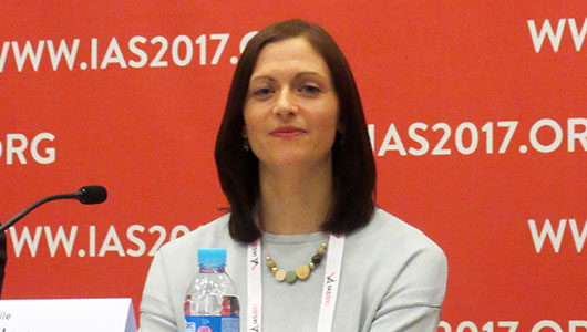 Sile Molloy, en la IAS 2017. Foto: Liz Highleyman, hivandhepatitis.com
